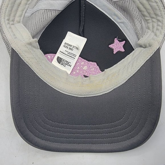 The North Face Womens Bear Star Black Pink Trucker Hat Cap Breathable Comfort main image 8